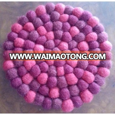 Felt coaster/Felt ball coaster/Felt ball mats